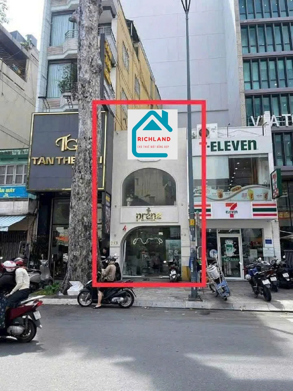 CHO THUÊ NHÀ MẶT TIỀN: 273 LÝ TỰ TRỌNG, P. BẾN THÀNH, QUẬN 1. GIÁ 100 TRIỆU
