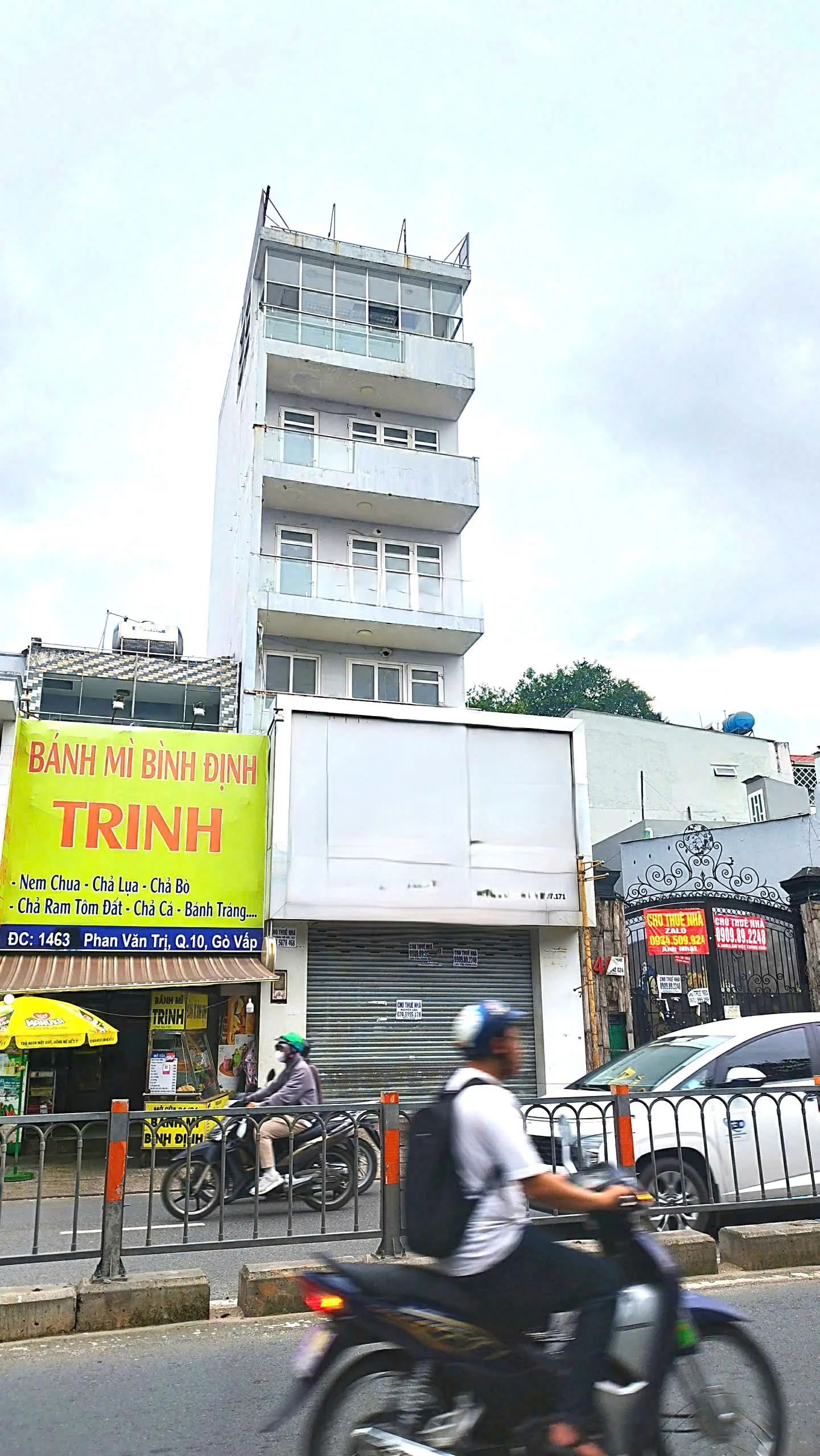 Cho thuê nhà mặt tiền: 1465 Phan Văn Trị P.10 Q.Gò Vấp. Giá 35 triệu