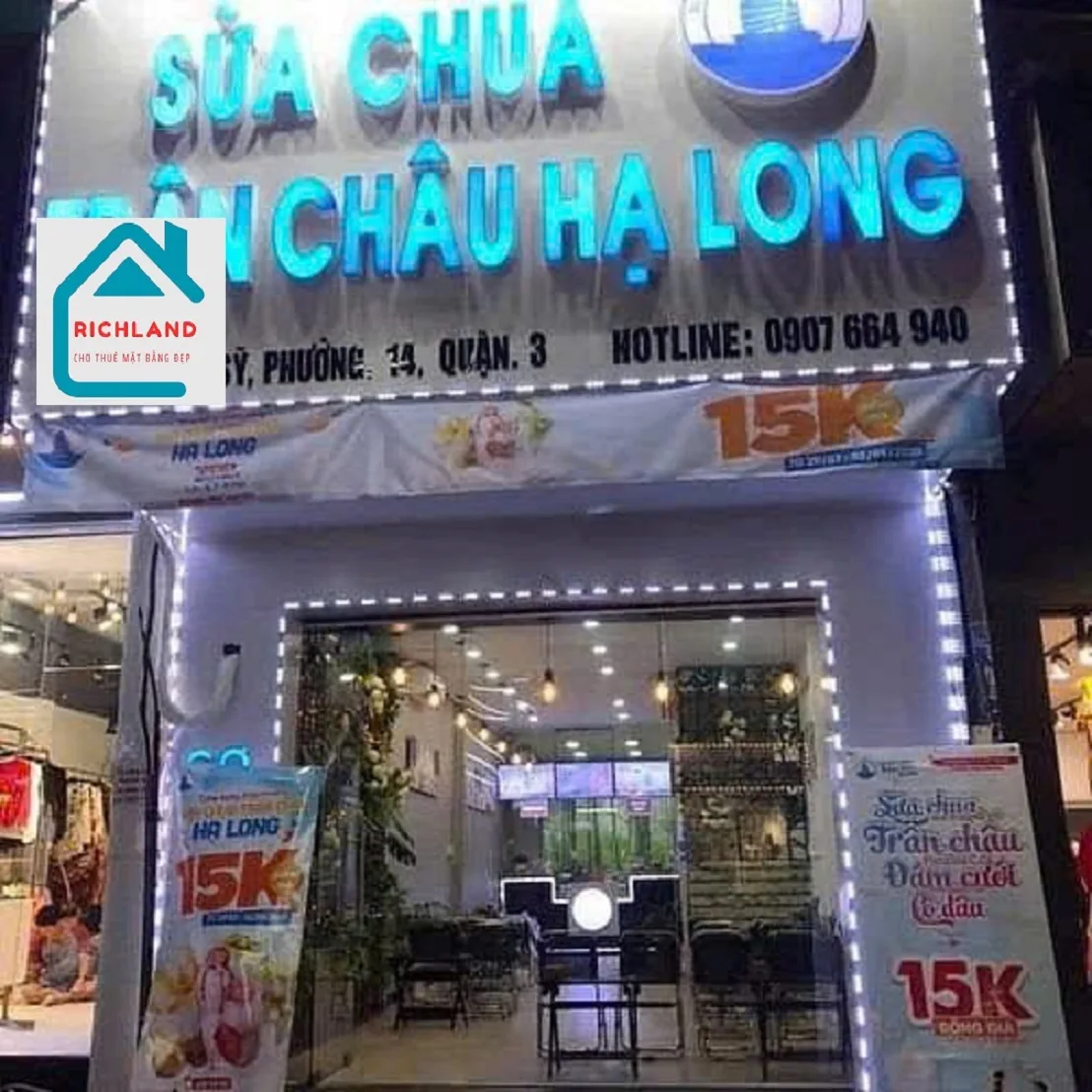 Cho thuê nhà mặt tiền 322 Lê Văn Sỹ, phường 14, Quận 3.Tp Hồ Chí Minh. Giá 130 triệu