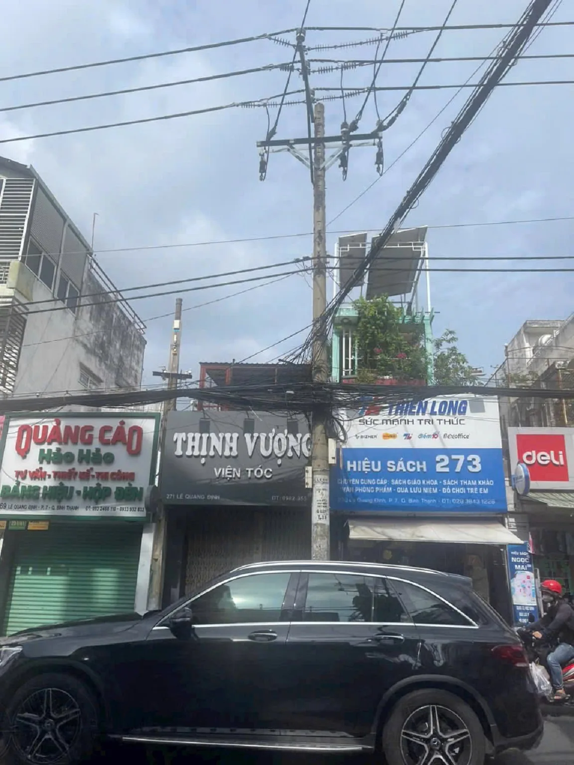 Cho thuê nhà mặt tiền: 271 Lê Quang Định P.7 Q.Bình Thạnh. Giá 30 triệu