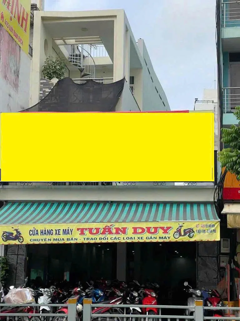 Cho thuê nhà mặt tiền 417- 419 Lũy Bán Bích Q.Tân Phú. Giá 45 triệu