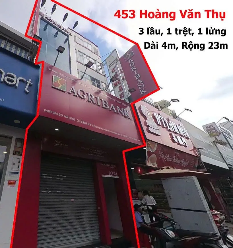 Cho thuê nhà 2 mặt tiền: 453 Hoàng Văn Thụ, Phường 4, Q.Tân Bình. Giá 60 triệu