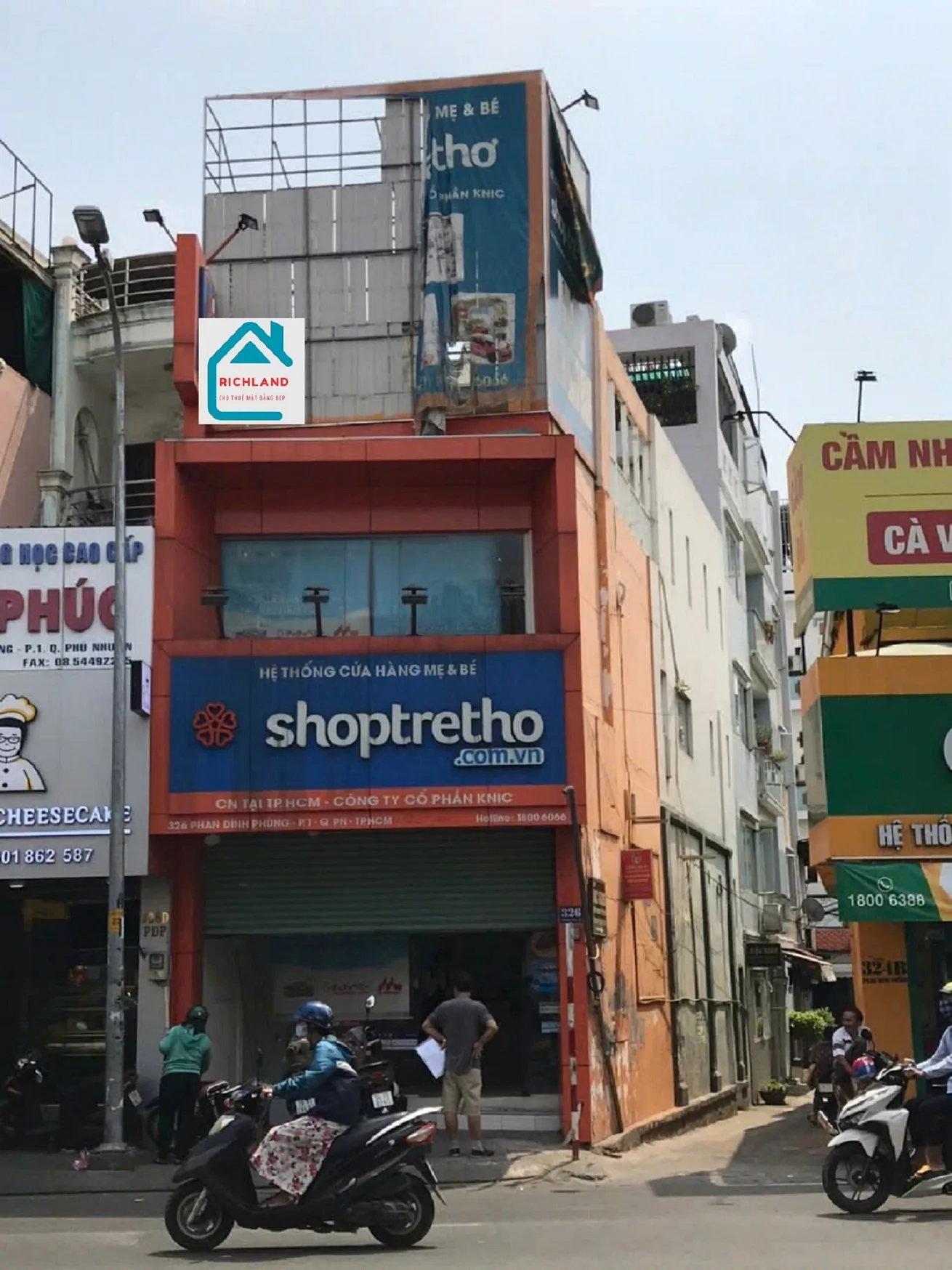 Cho thuê nhà 2 Mặt Tiền 326 Phan Đình Phùng Q.Phú Nhuận. Giá 75 triệu