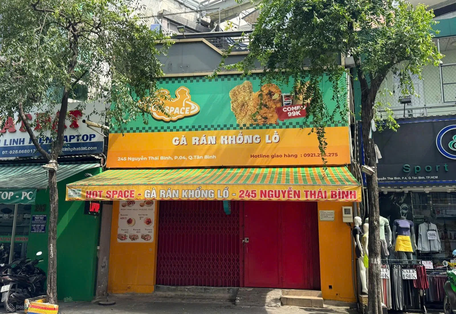 Cho thuê Nhà mặt tiền : 245 Nguyễn Thái Bình, Phường 4, Quận Tân Bình. Giá thuê : 45 triệu/tháng