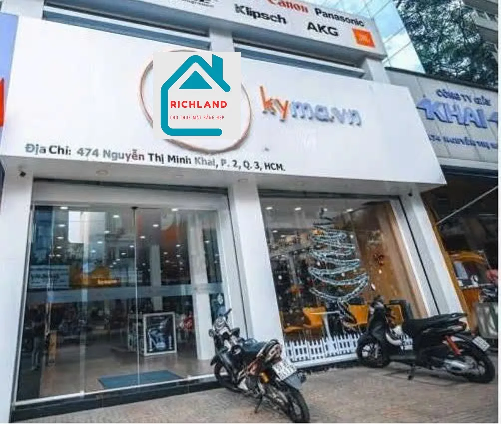 CHO THUÊ NHÀ MẶT TIỀN 474 NGUYỄN THỊ MINH KHAI, QUẬN 3. Giá 200 triệu
