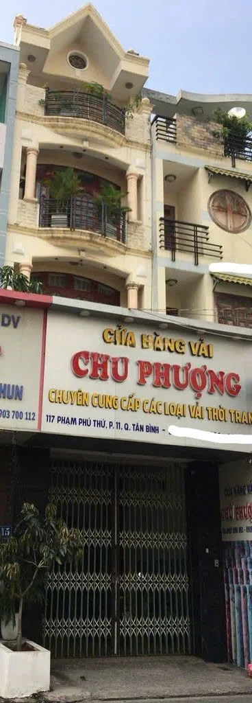 Cho thuê Nhà mặt tiền : 117 Phạm Phú Thứ, Phường 11, Quận Tân Bình. Giá thuê : 60 triệu/tháng