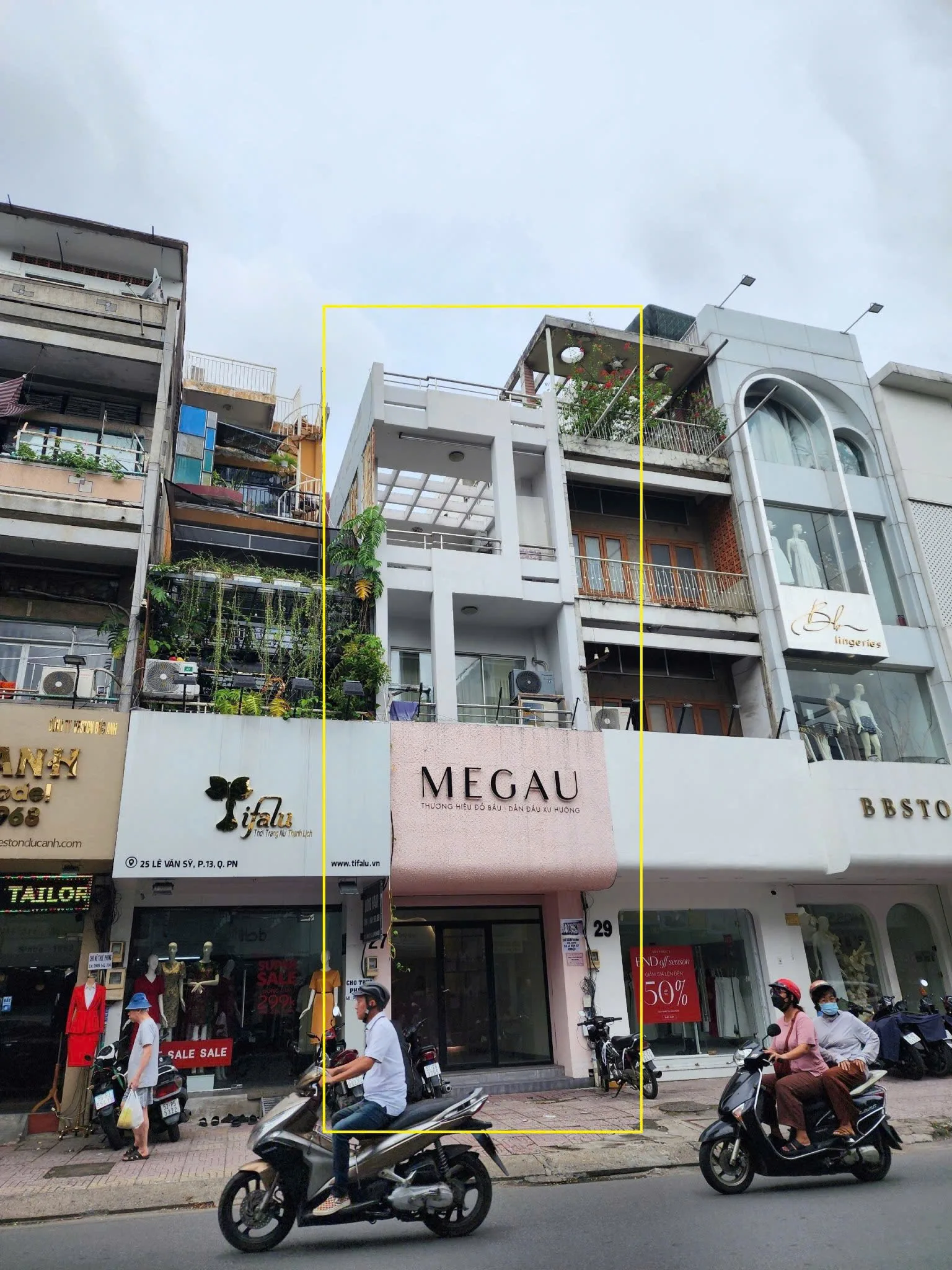 Cho thuê Nhà mặt tiền : 27 Lê Văn Sỹ, Phường 13, Quận Phú Nhuận. Giá thuê : 65 triệu/tháng