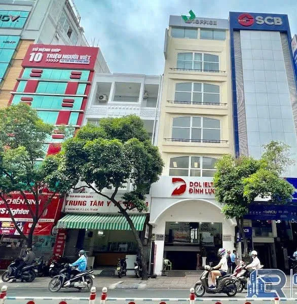 Cho Thuê Tòa Nhà : 219 Khánh Hội, Phường 5, Quận 4. Giá thuê: 139 triệu/tháng