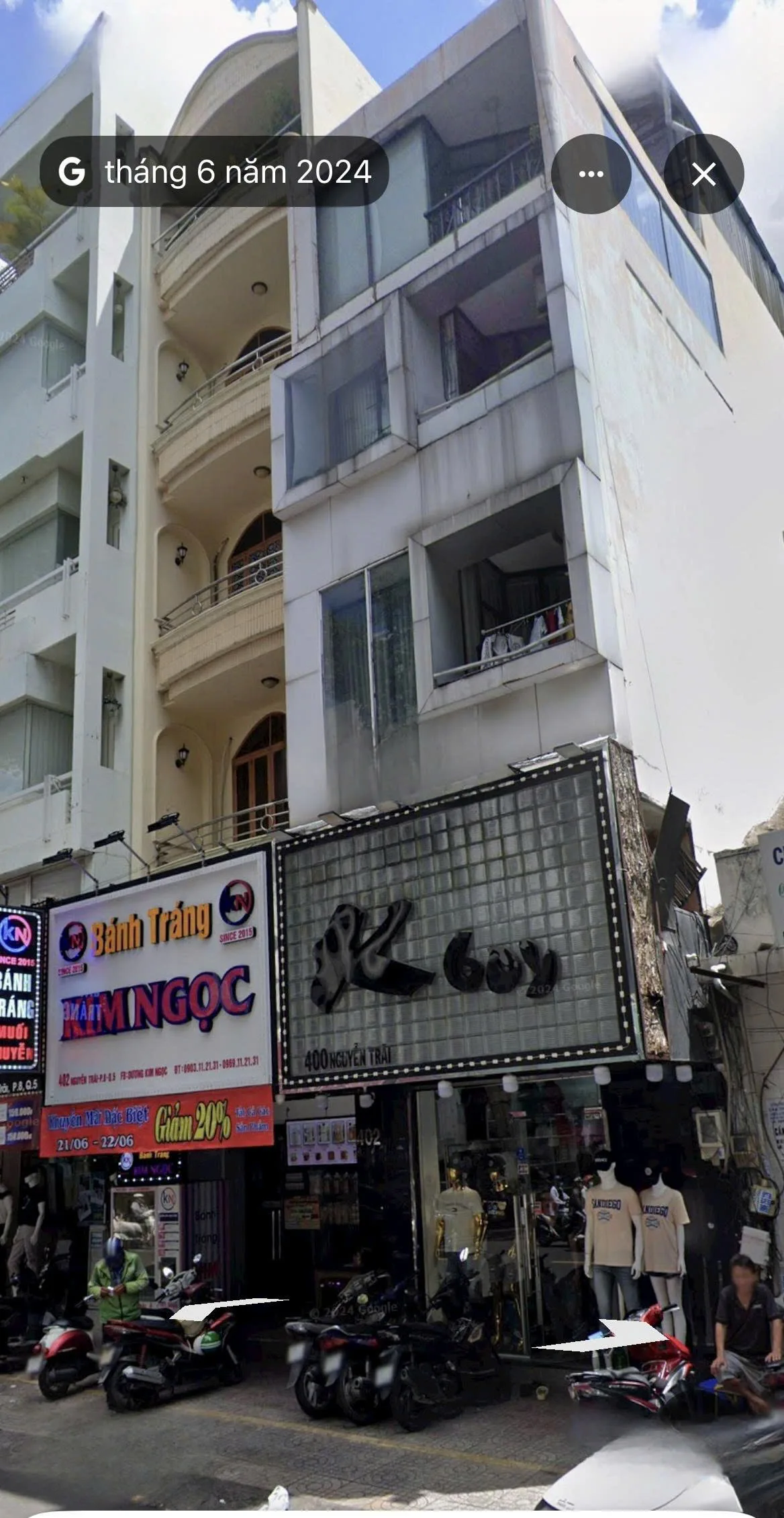 CHO THUÊ NHÀ MẶT TIỀN : 400 Nguyễn Trãi, Phường 7, Quận 5. Giá thuê: 56 triệu/tháng