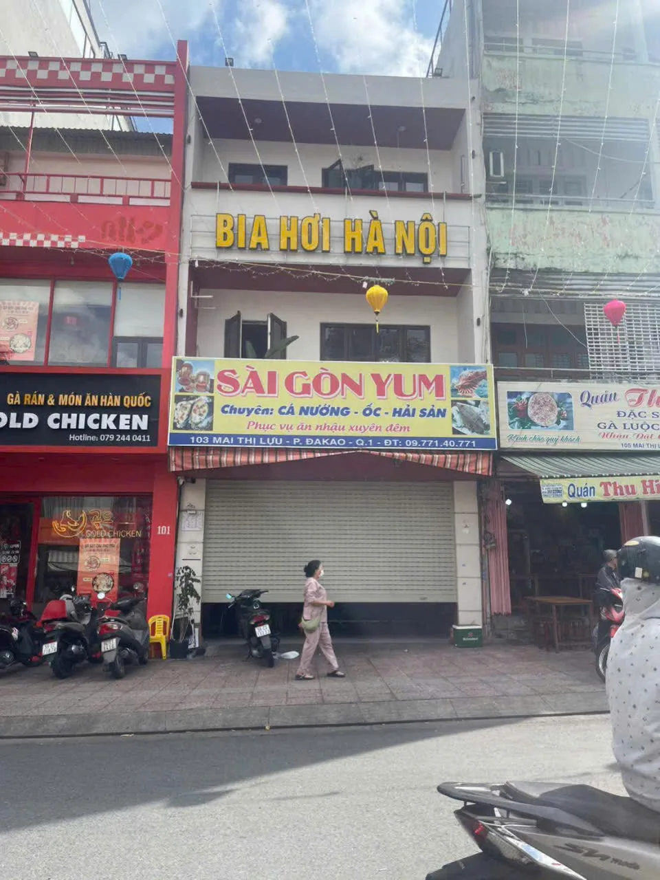 Cho thuê Nhà mặt tiền : 103 Mai Thị Lựu, Quận 1. Giá thuê: 50 triệu/tháng