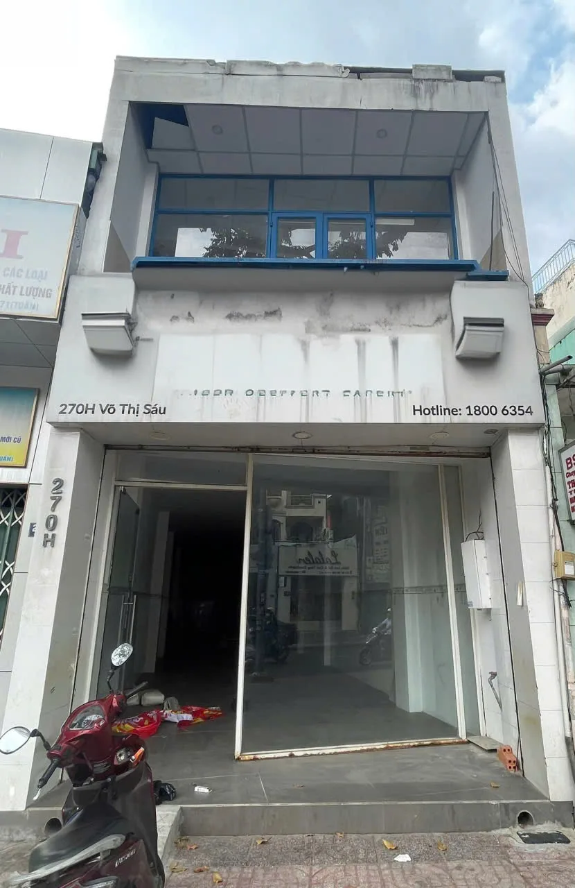 Cho thuê Nhà mặt tiền : 270H Võ Thị Sáu, Quận 3. Giá thuê: 50 triệu/tháng