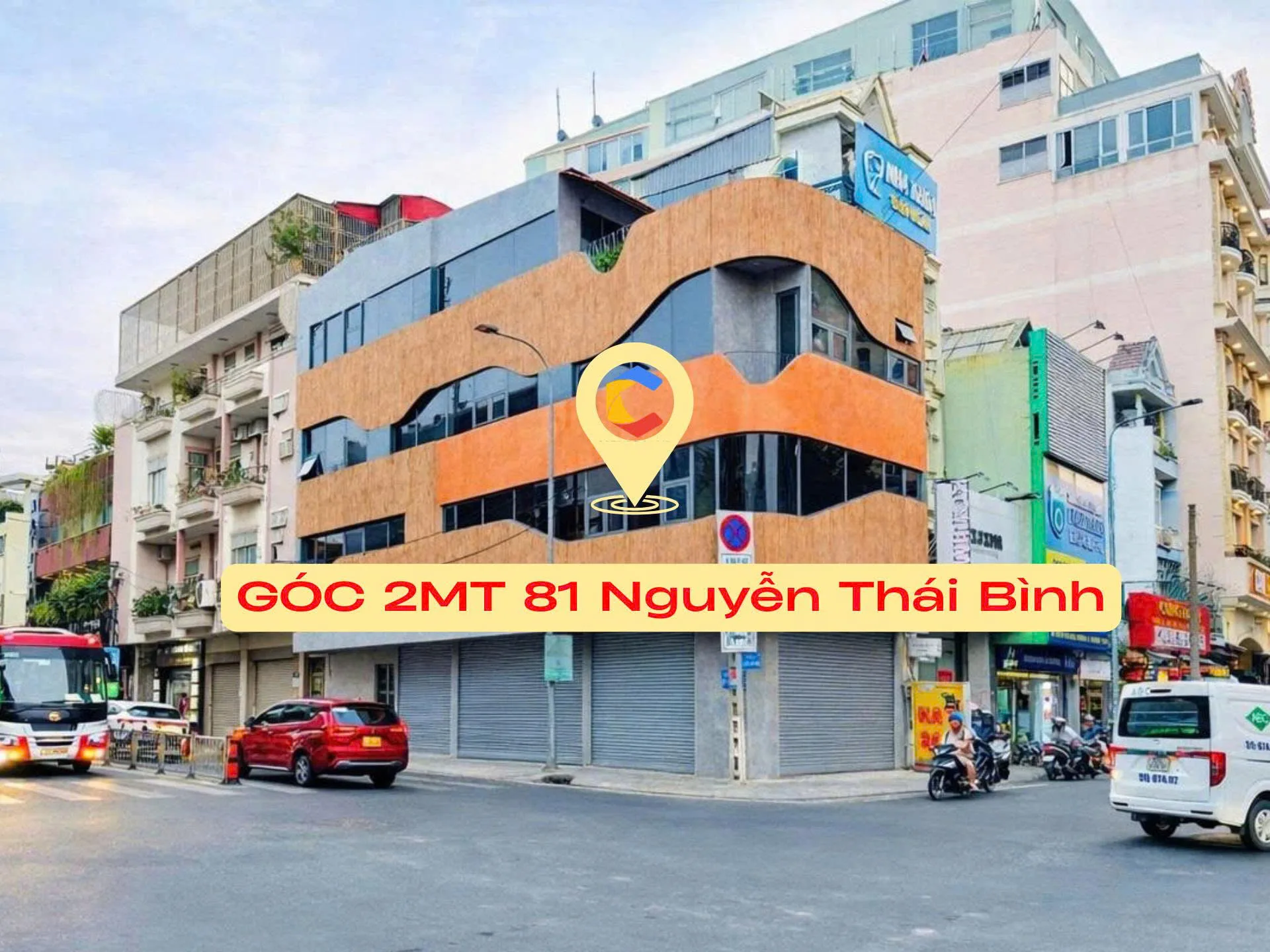 Cho thuê Nhà mặt tiền : 81 Nguyễn Thái Bình, Phường 4, Quận Tân Bình. Giá thuê: 55 triệu/tháng