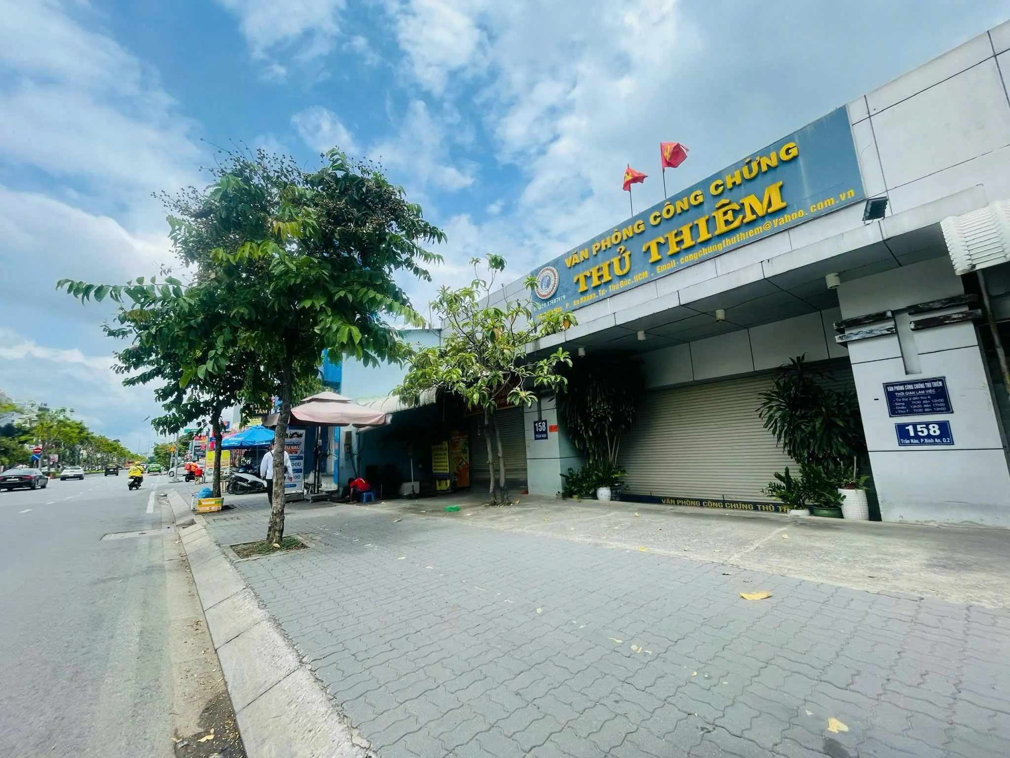 Cho thuê Nhà mặt tiền : 158 Trần Não, TP. Thủ Đức. Giá thuê: 185 triệu/tháng