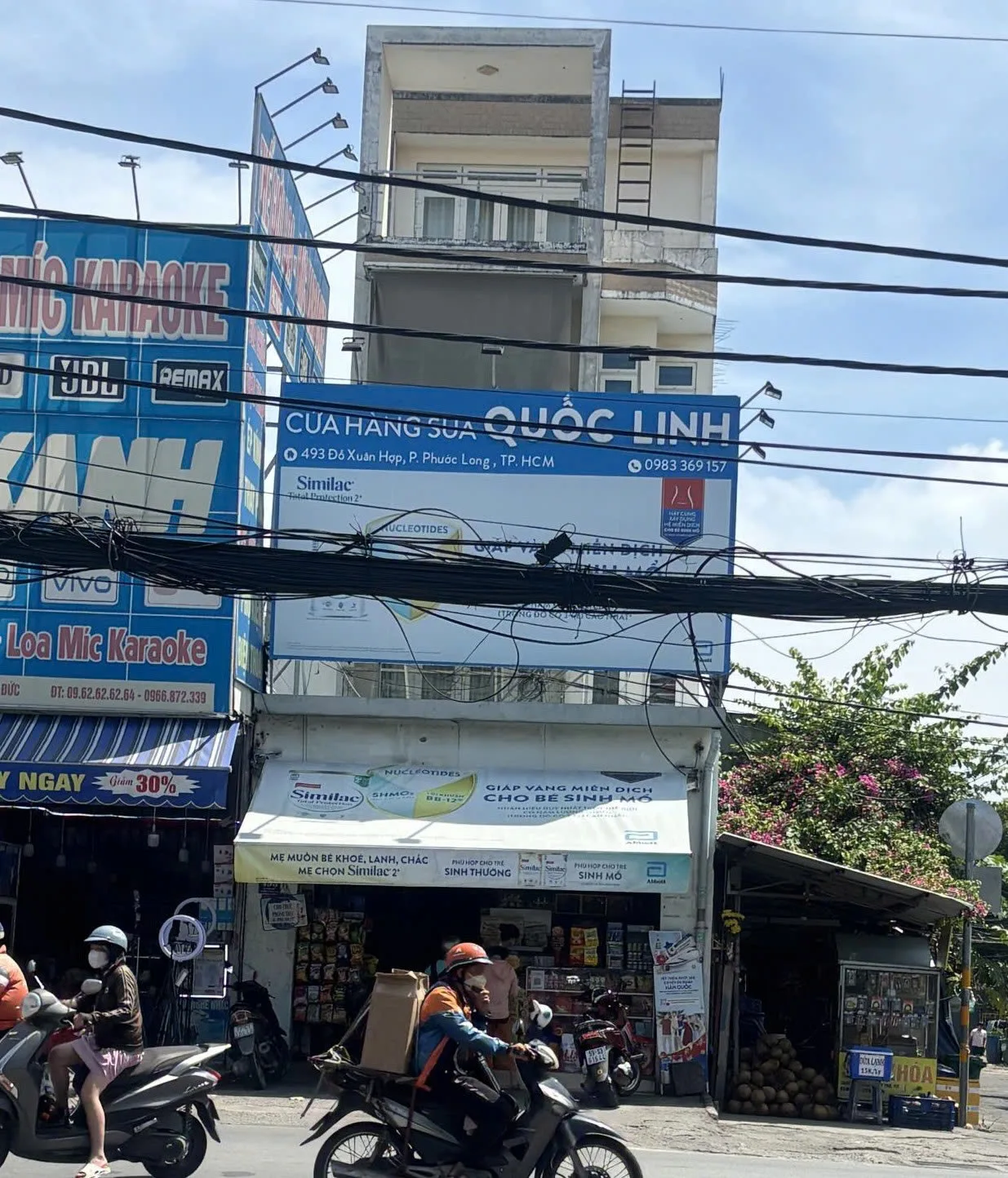 Cho thuê Nhà mặt tiền : 493 Đỗ Xuân Hợp, Thủ Đức. Giá thuê: 80 triệu/tháng