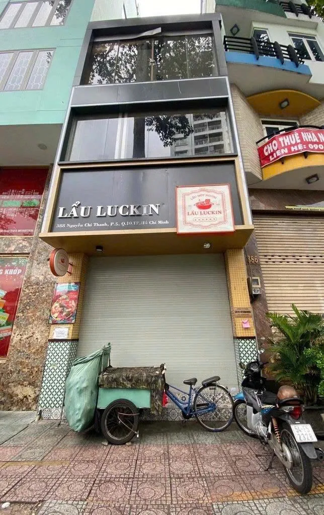Cho Thuê Nhà Mặt Tiền : 388 Nguyễn Chí Thanh, Quận 10. Giá thuê: 45 triệu/tháng