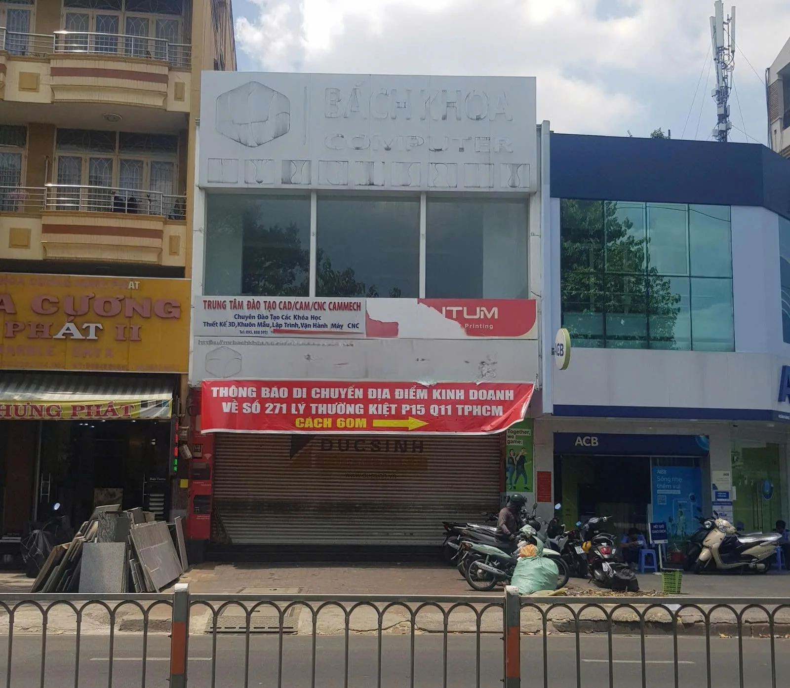 Cho thuê Nhà mặt tiền : 261B Lý Thường Kiệt, Phường 15, Quận 11. Giá thuê: 70triệu /tháng