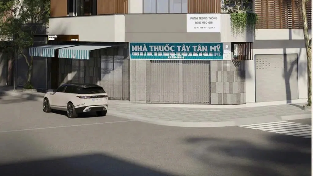 CHO THUÊ MẶT BẰNG GÓC : 43 TÂN MỸ, PHƯỜNG TÂN PHÚ, QUẬN 7 . GIÁ THUÊ : 90 TRIỆU/THÁNG
