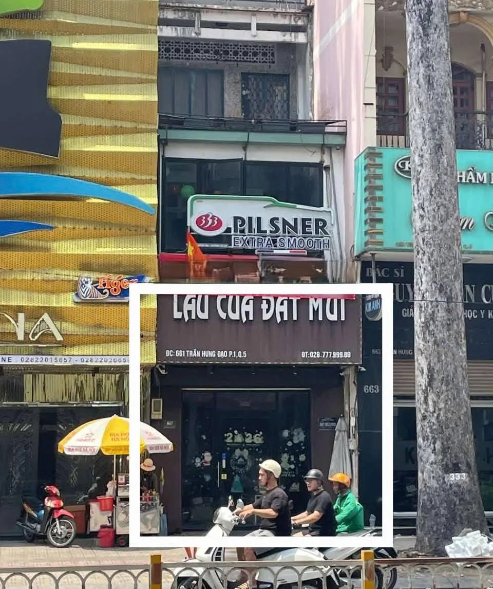 CHO THUÊ NHÀ MẶT TIỀN : 661 TRẦN HƯNG ĐẠO, PHƯỜNG 1, QUẬN 5. GIÁ THUÊ : 55 TRIỆU/THÁNG