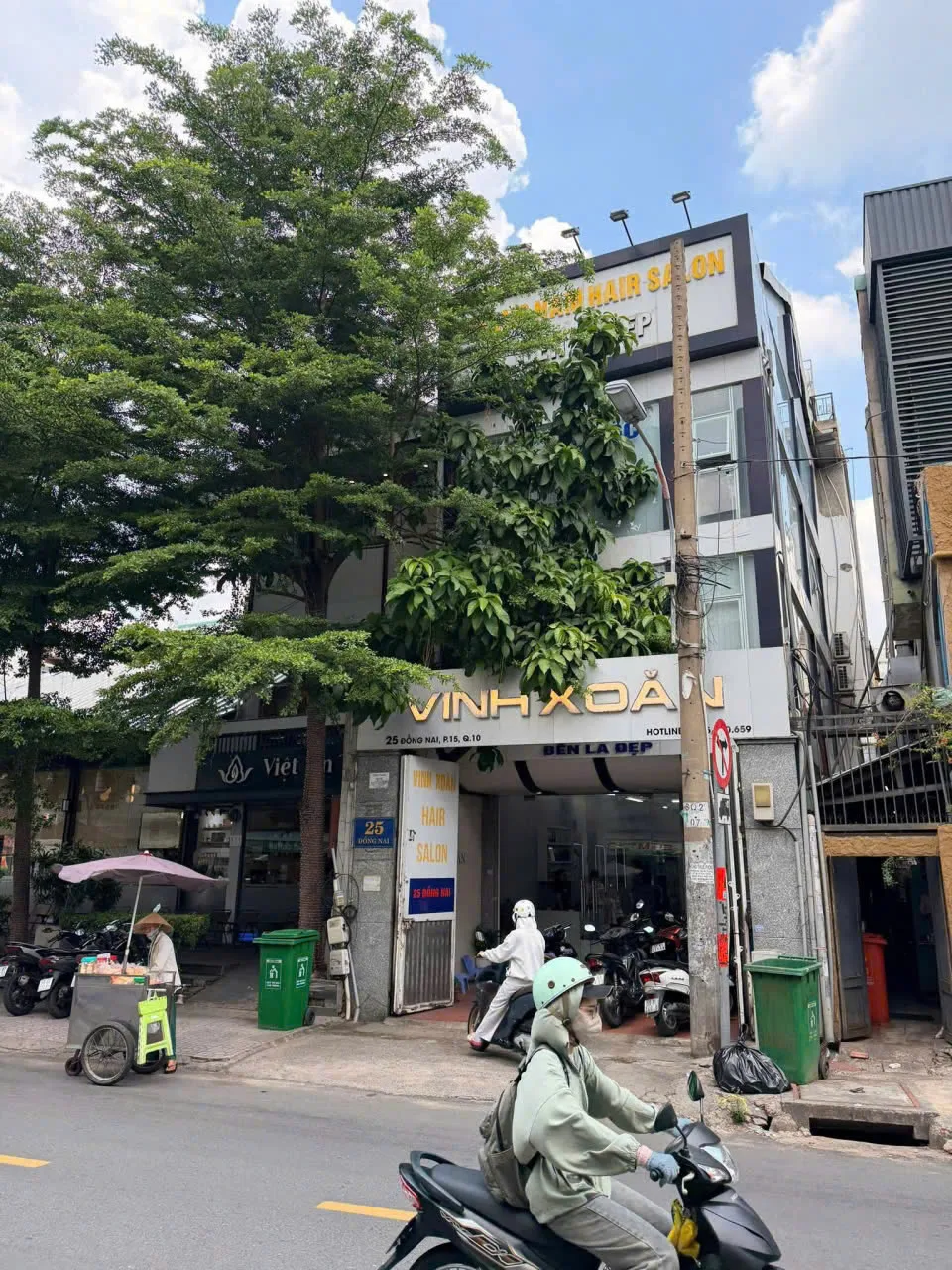 Cho thuê Nhà mặt tiền : 25 Đồng Nai, Phường 15, Quận 10. Giá thuê: 60 triệu/tháng.