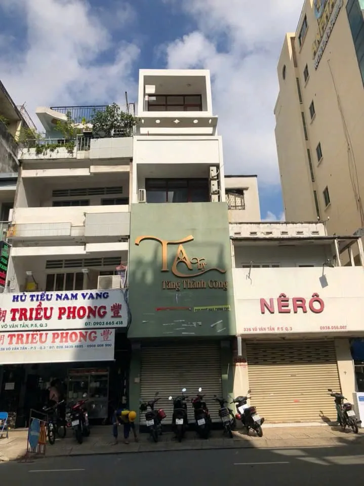 Cho thuê Nhà mặt tiền : 336B Võ Văn Tần, Phường Võ Thị Sáu, Quận 3. Giá thuê: 65 triệu/tháng.